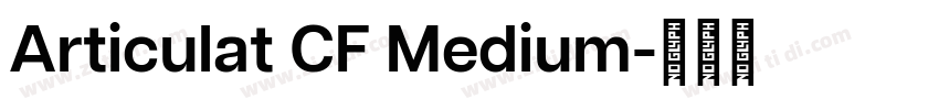 Articulat CF Medium字体转换